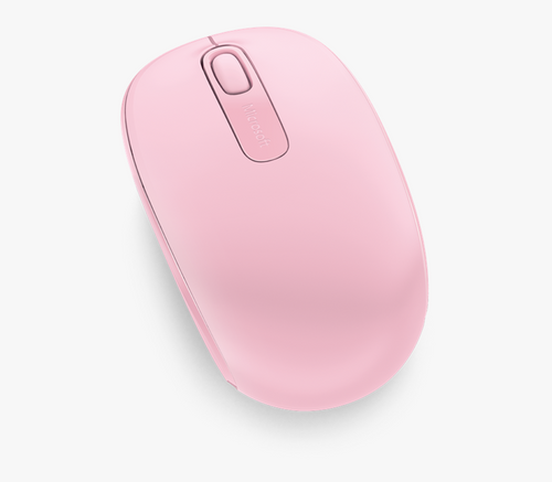 עכבר אופטי אלחוטי מיקרוסופט ורוד Microsoft Wireless Optical Mouse Pink