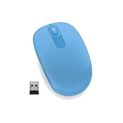 עכבר אופטי אלחוטי מיקרוסופט תכלת Microsoft Wireless Optical Mouse Light Blue