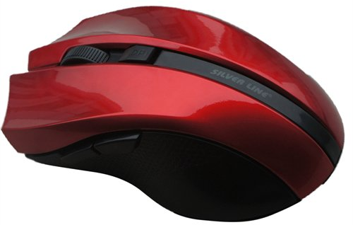 עכבר אופטי אלחוטי Silver Line Pro Optical Wireless Red