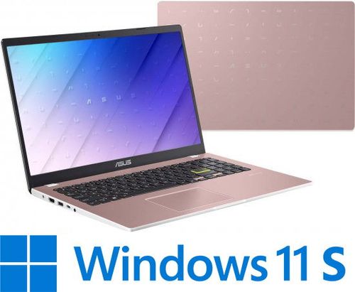 מחשב נייד ורוד Asus VivoBook GO 15 E15M Intel 4GB 128GB FHD Rose