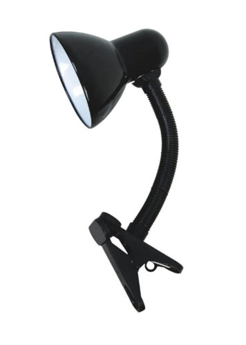 מנורת קליפס E27 GARDA שחור ACTEC