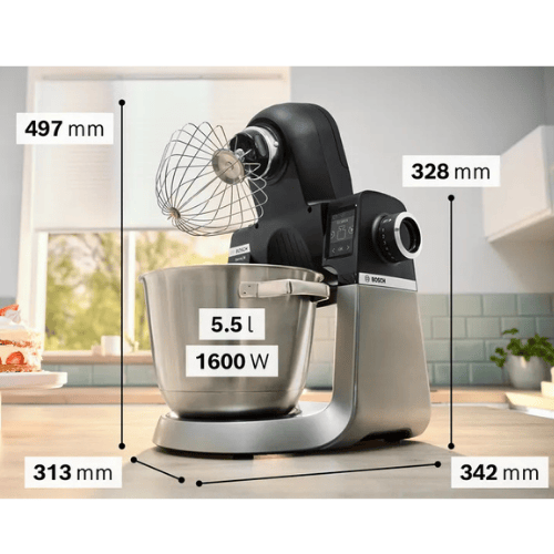 מיקסר מקצועי עם משקל מובנה 5.5 ליטר Bosch Kitchen Machine 6 MUMS6ZS00