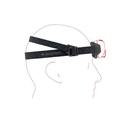 פנס ראש עוצמתי עם תאורה אדומה  LEDLENSER HF6R Core 