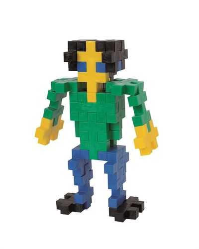 משחק הרכבה BIG Basic Mix עם 100 חלקים גדולים וצבעוניים לבנייה חופשית לגילאי שנה ומעלה - נאון