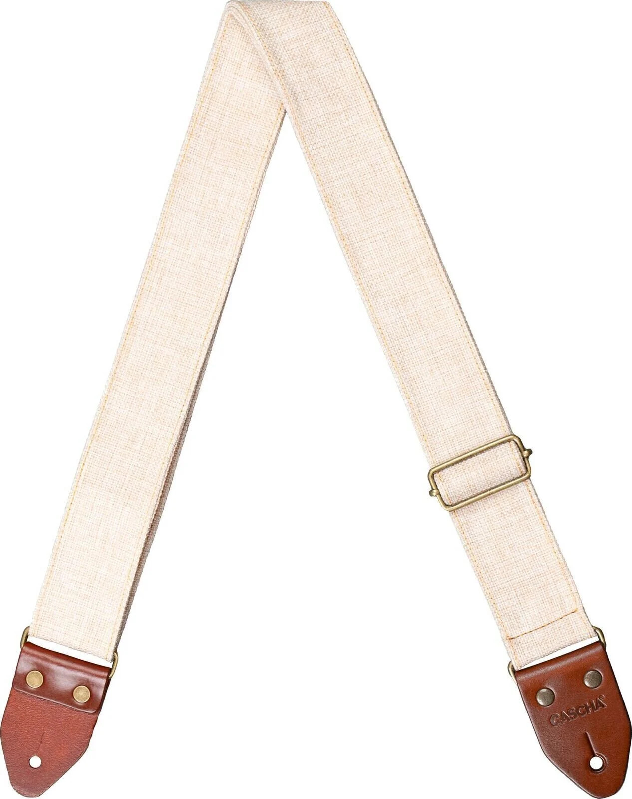 רצועה לגיטרה CASCHA CGS-CD2 COTTON BEIGE LINEN