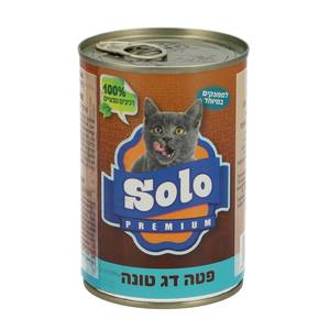 סולו לחתול שימורים פטה טונה 400 גרם