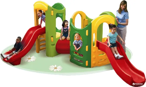 מתקן גן שעשועים רב תכליתי 8 ב 1 לעד 5 ילדים בו זמנית