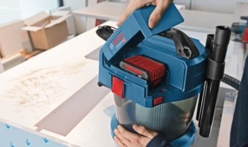 שואב אבק תעשייתי יבש רטוב נטען Bosch GAS 18V-10L 18V - גוף בלבד ללא סוללה וללא מטען