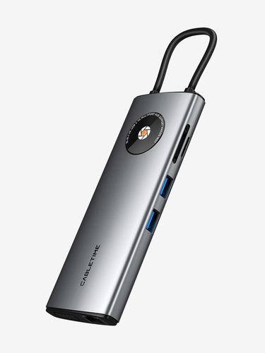 תחנת עגינה CableTime 10 IN 1  תומך גם ב מחשבי Macbook Pro  עם מעבדי M    