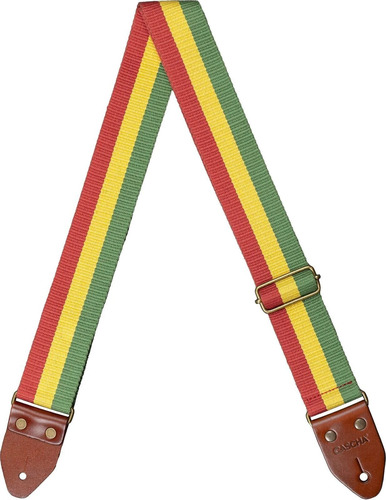 רצועה לגיטרה CASCHA CGS-CD3 COTTON RASTA