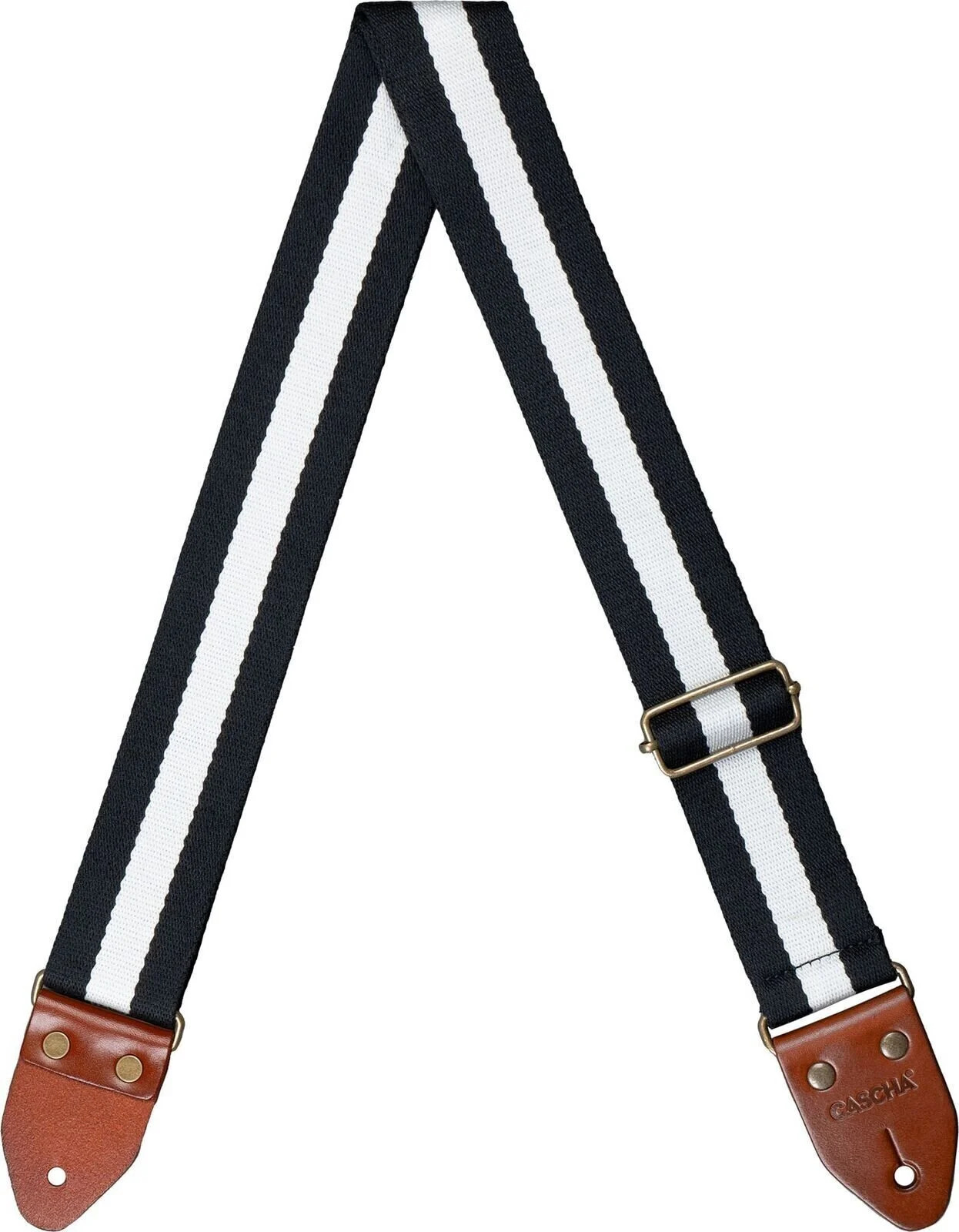 רצועה לגיטרה CASCHA CGS-CD4 COTTON BK - WH