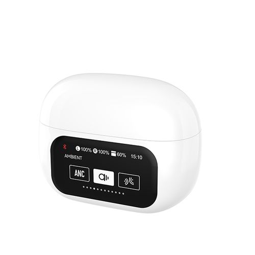 זוג אוזניות איכותיות EarBuds F11 Pizzi אלחוטיות Bluetooth עם מסך טאץ' ותצוגה בעברית ובית טעינה קומפקטי