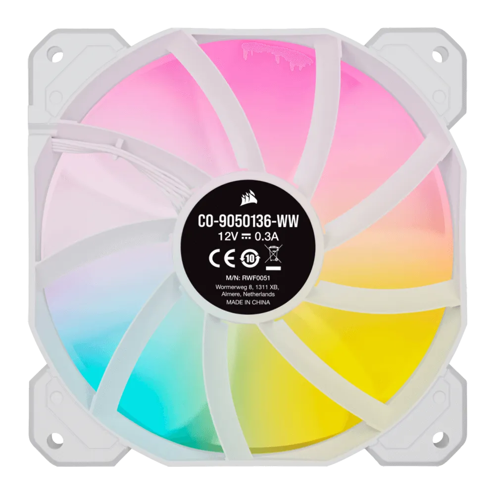 מאוורר לבן CORS SP120 ELITE 1FAN