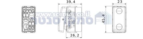 מפסק דו קוטבי Top System 16A גוויס