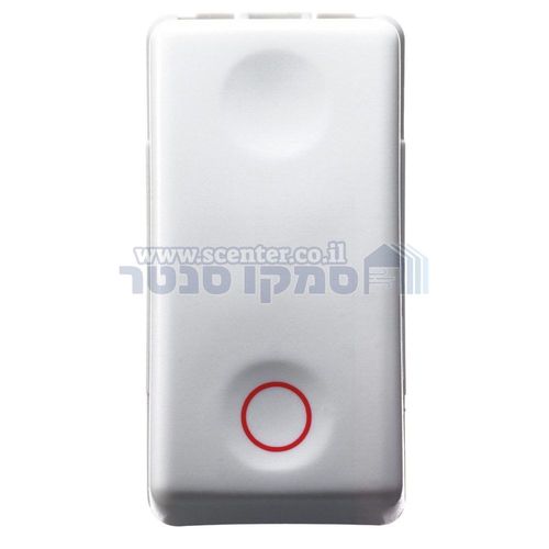 לחצן רגיל 1 מודול עם עיגול אדום Top System גוויס 