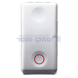 לחצן רגיל 1 מודול עם עיגול אדום Top System גוויס 