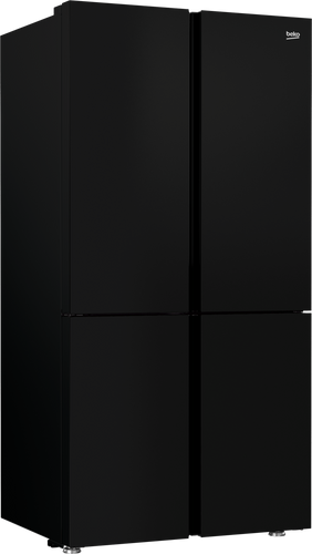 מקרר 4 דלתות 572 ליטר BEKO זכוכית שחורה GN1406222GB בקו