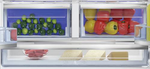 מקרר 4 דלתות 572 ליטר BEKO זכוכית שחורה GN1406222GB בקו