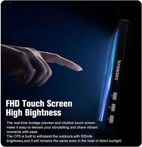 מוניטור אלחוטי לסמארטפון Shimbol CP5 1080p Full HD 5'' Touch Screen Wireless Monitor