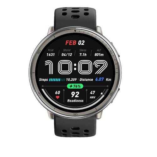 שעון חכם Amazfit Active 2 round Black
