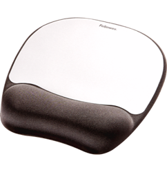 פד לעכבר Memory Foam Mousepad Wrist Rest אפור-שחור Fellowes