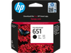 ראש דיו שחור HP 651 Black - מקורי