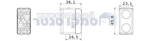נורות חיווי סימון אור ירוק אדום 1 מודול Top System 12/24V גוויס 