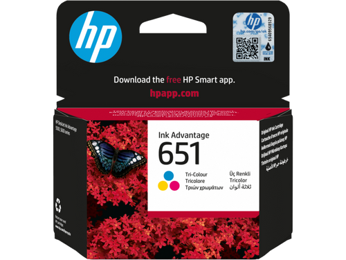 ראש דיו צבע HP 651 Color - מקורי
