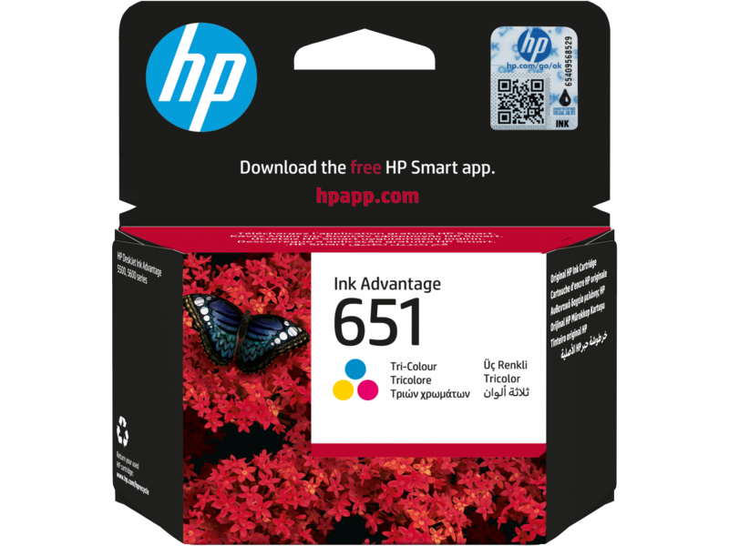 ראש דיו צבע HP 651 Color - מקורי