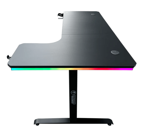 שולחן גיימינג פינתי ימין Dragon RGB 100*160cm צבע שחור, שנה אחריות יבואן רשמי