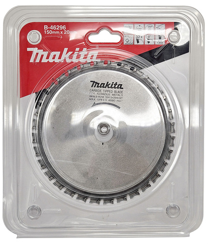 להב TCT למסור נטען 150X32 מתכת MAKITA B-46296