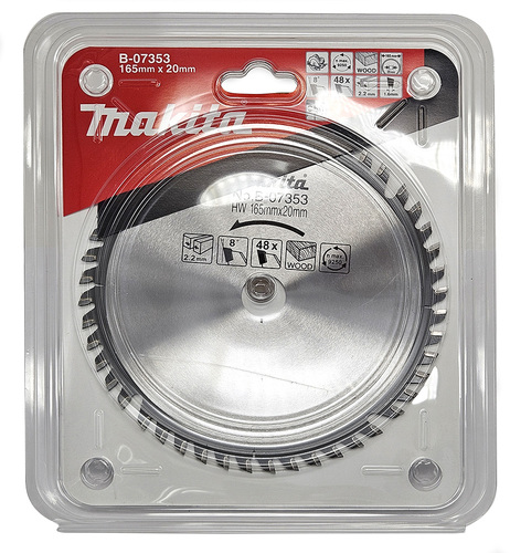 מארז להב TCT שקט למסור נחיתה 165X48 עץ MAKITA B-07353 