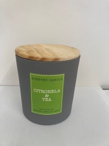 נר דוחה יתושים CITRONELA & TEA (600 גרם)