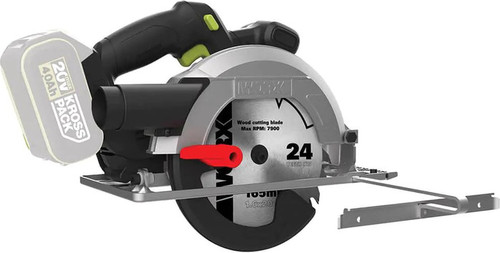 מסור עגול נטען מקצועי 20V 185MM Brushless [סוללה 4 אמפר  + מטען ] WU538.9 WORX