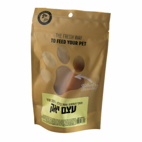 חטיף לכלב עצם יאק עשיר בחלבון 100% טבעי הנריס 