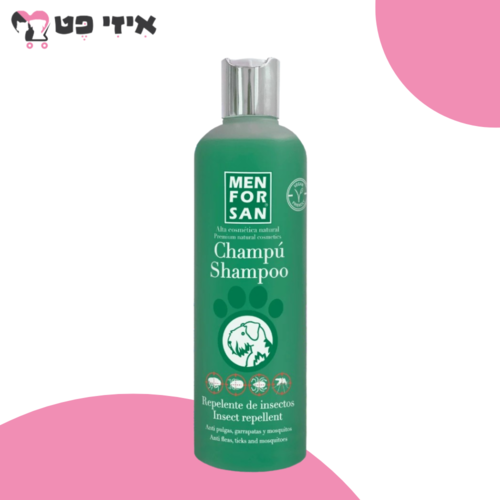 שמפו טבעי נגד פרעושים ומזיקים לכלבים 300 מ