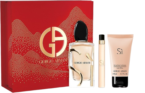Giorgio Armani Si Gift Set EDP 100ML + 10ML + 50ML Body Lotion מארז ג'יורג'יו ארמני סי לאישה
