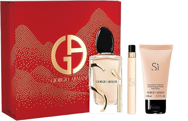 Giorgio Armani Si Gift Set EDP 100ML + 10ML + 50ML Body Lotion מארז ג