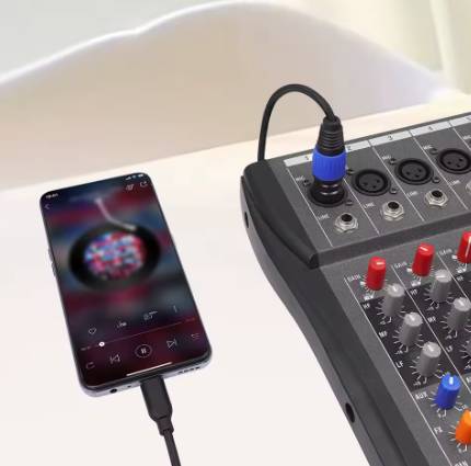 כבל USB C to XLR זכר לזכר באורך 2 מטר
