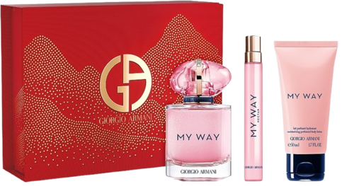 Giorgio Armani My Way Nectar Gift Set EDP 90ML + 10ML + 50ML Body Lotion מארז ג'ורג'יו ארמני מיי וואי נקטר לאישה