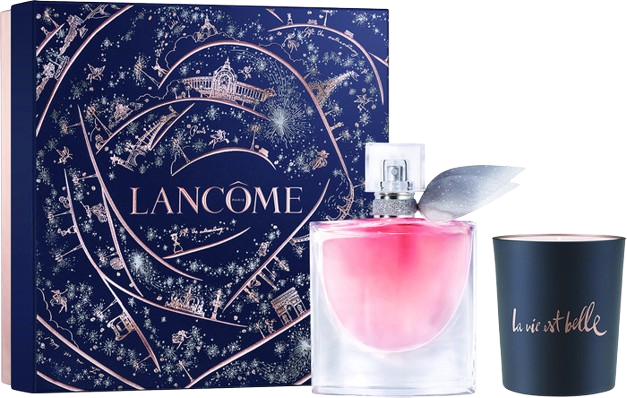 Lancome La Vie Est Belle Gift Set EDP 50ML + Scented Candle מארז לנקום לה ויה בל לאישה