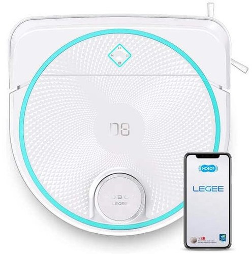 שואב שוטף רובוטי עם תחנת שטיפה וייבוש Hobot Legee D8