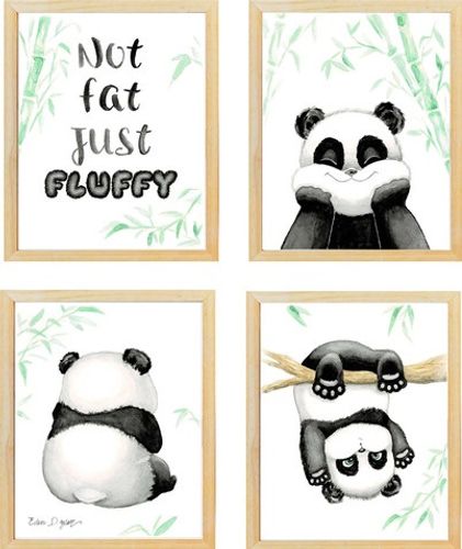 רביעיית  תמונות מעוצבות לחדר תינוק / ילדים בגודל 30/40 ס