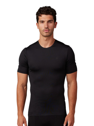 חולצת בסיס לרכיבת שטח שחור - TECBASE SS SHIRT V25 