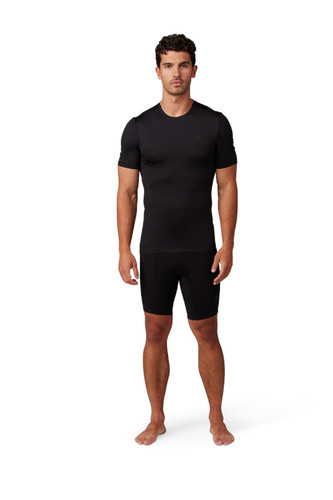 חולצת בסיס לרכיבת שטח שחור - TECBASE SS SHIRT V25 