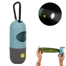 איידוג מתקן עם מנורת לד וגליל שקיות איסוף IDOG