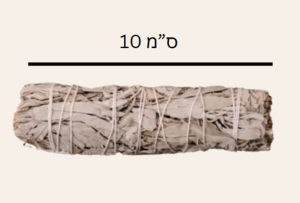 זר מרווה לבנה | 10 ס"מ | מכיל 35 - 40 גרם |  