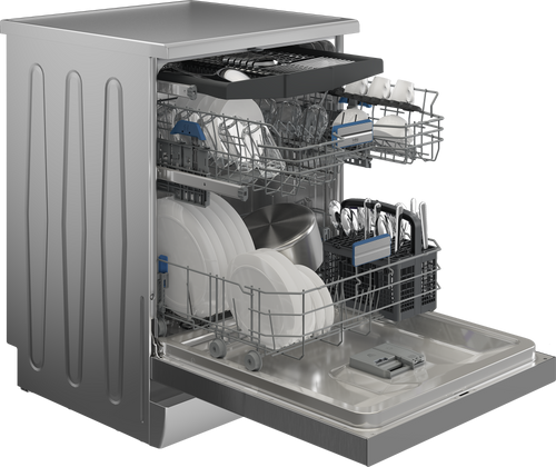 מדיח כלים רחב דגם BDFN36522XQ בקו Beko נירוסטה