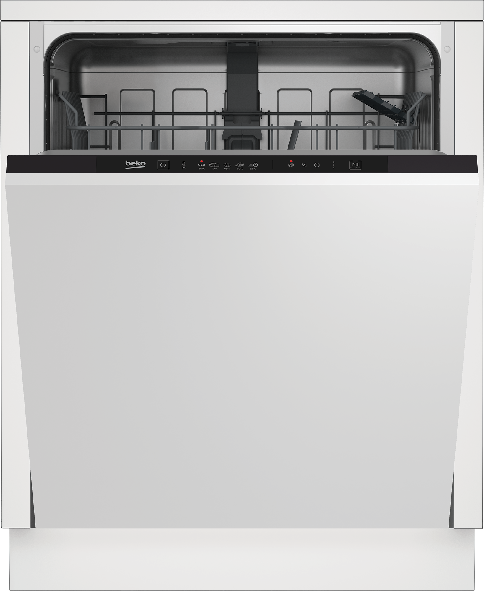 מדיח כלים רחב אינטגרלי מלא דגם DIN36423 בקו Beko