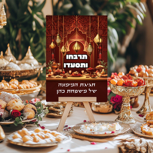 לוח קאפה ממותג אישית לשולחן המימונה